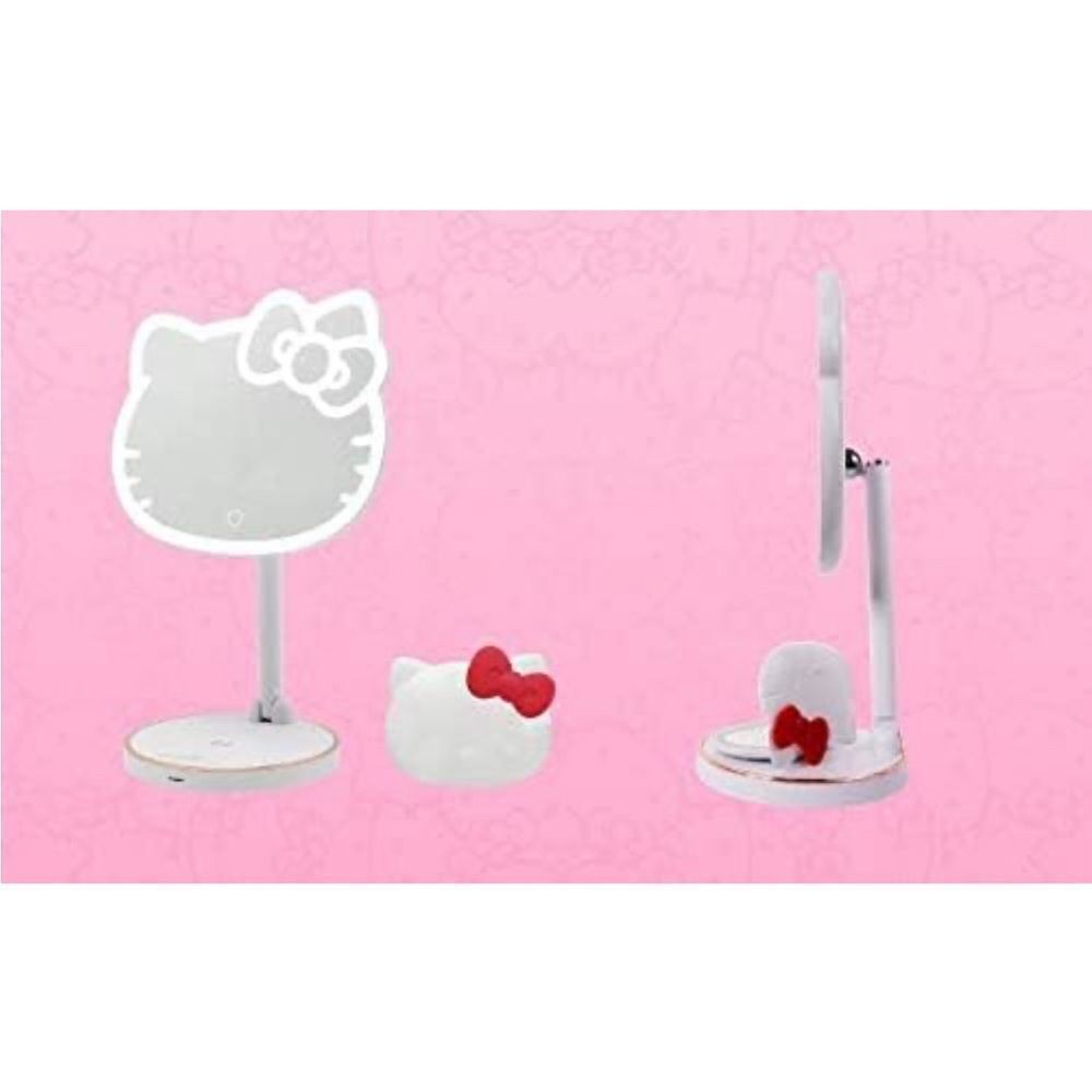 Hello Kitty LED Rechargeable Makeup Mirror + Wireless Compact Bundle - Picture 3 of 9